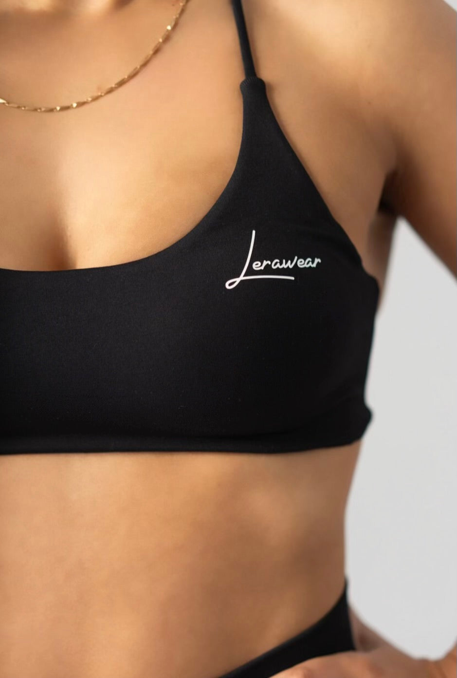 Dynamic Twist Bra Midnight Black