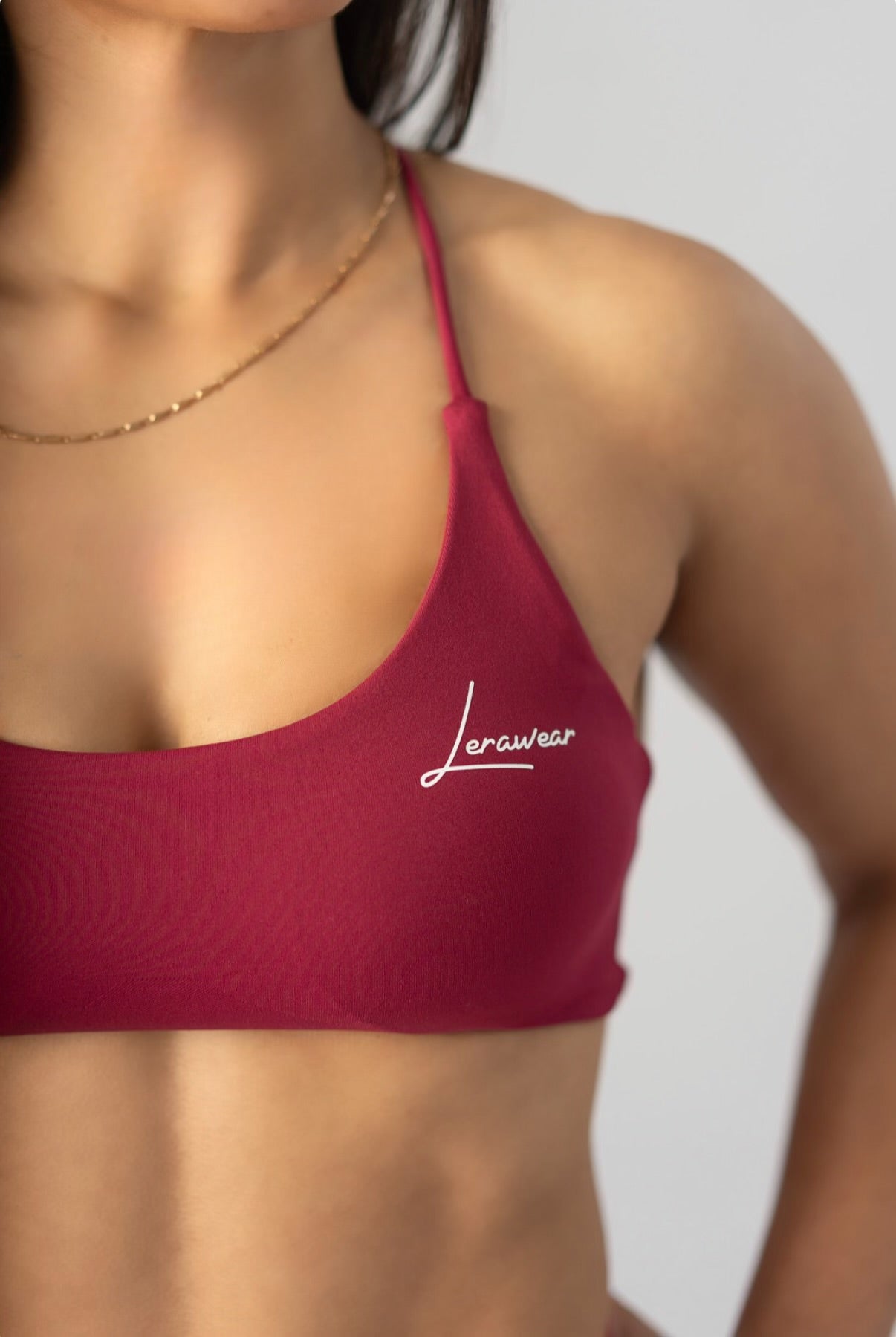Dynamic Twist Bra Deep Cherry