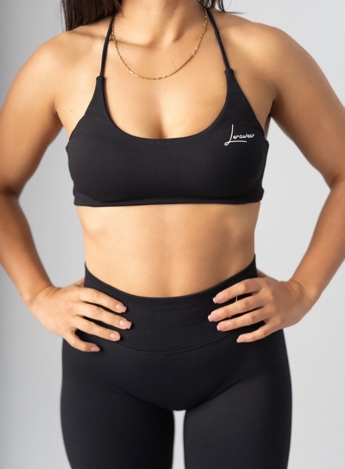 Dynamic Twist Bra Midnight Black