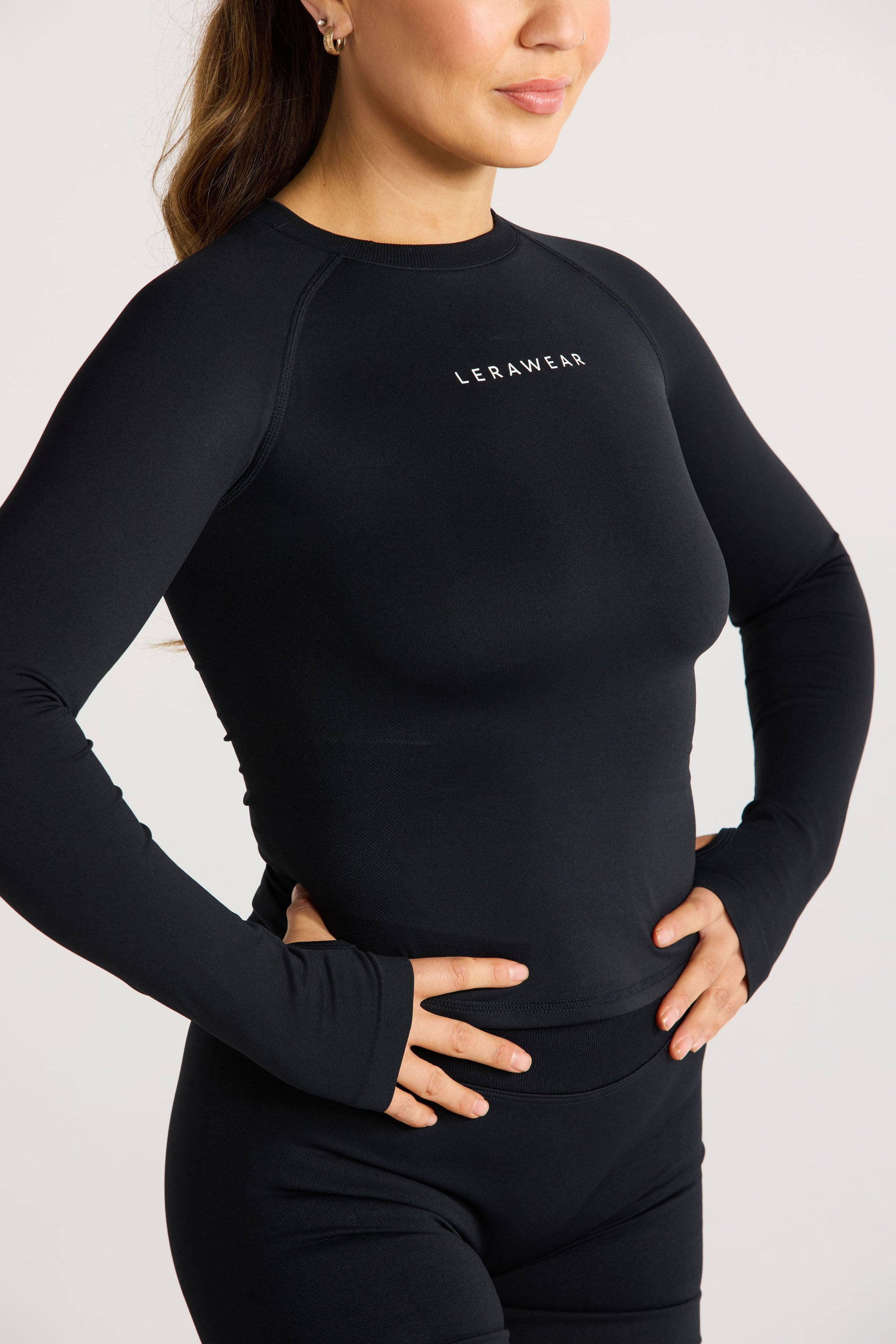Sculpt Longsleeve Top - Black