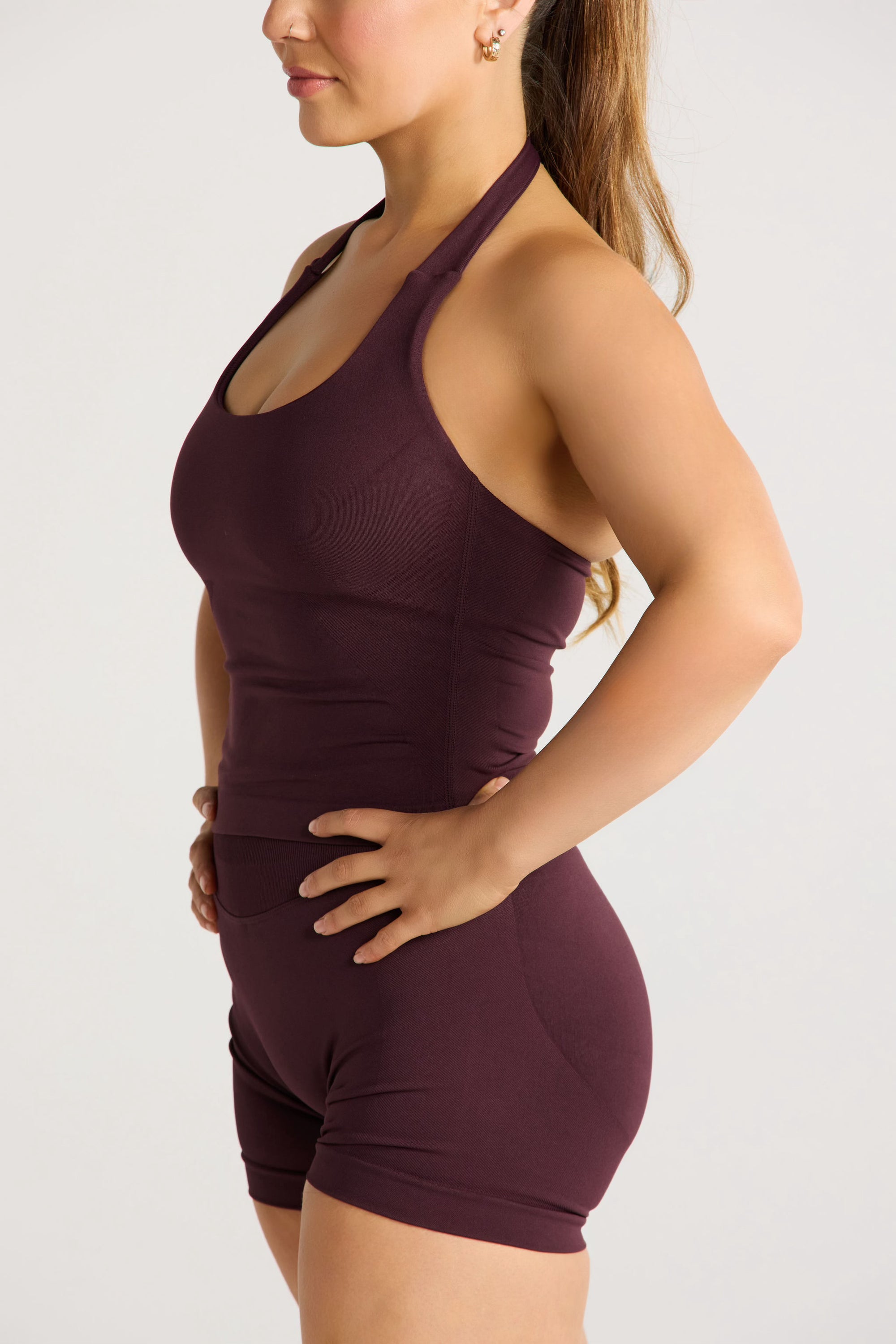 Sculpt Halter Tank - Espresso