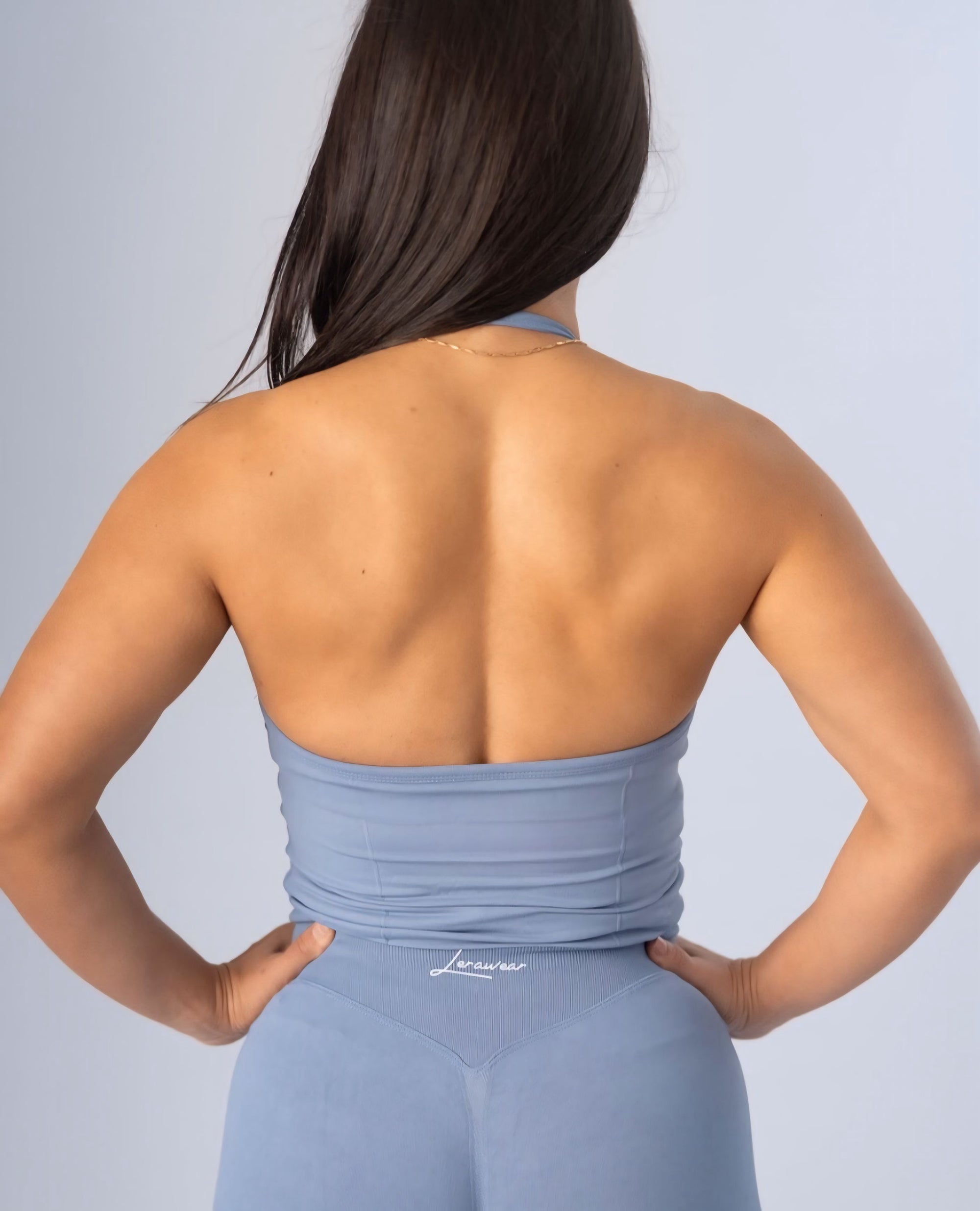 Impact Halter Top Graphite