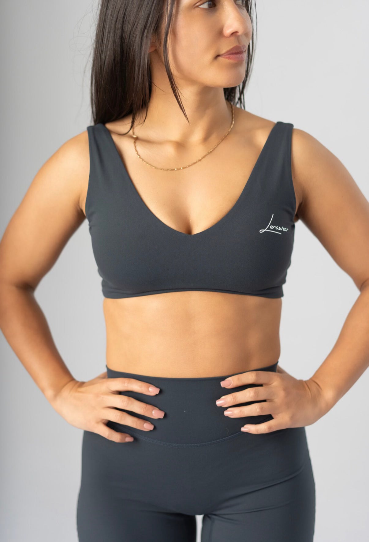 Luxe Bralette Charcoal Grey