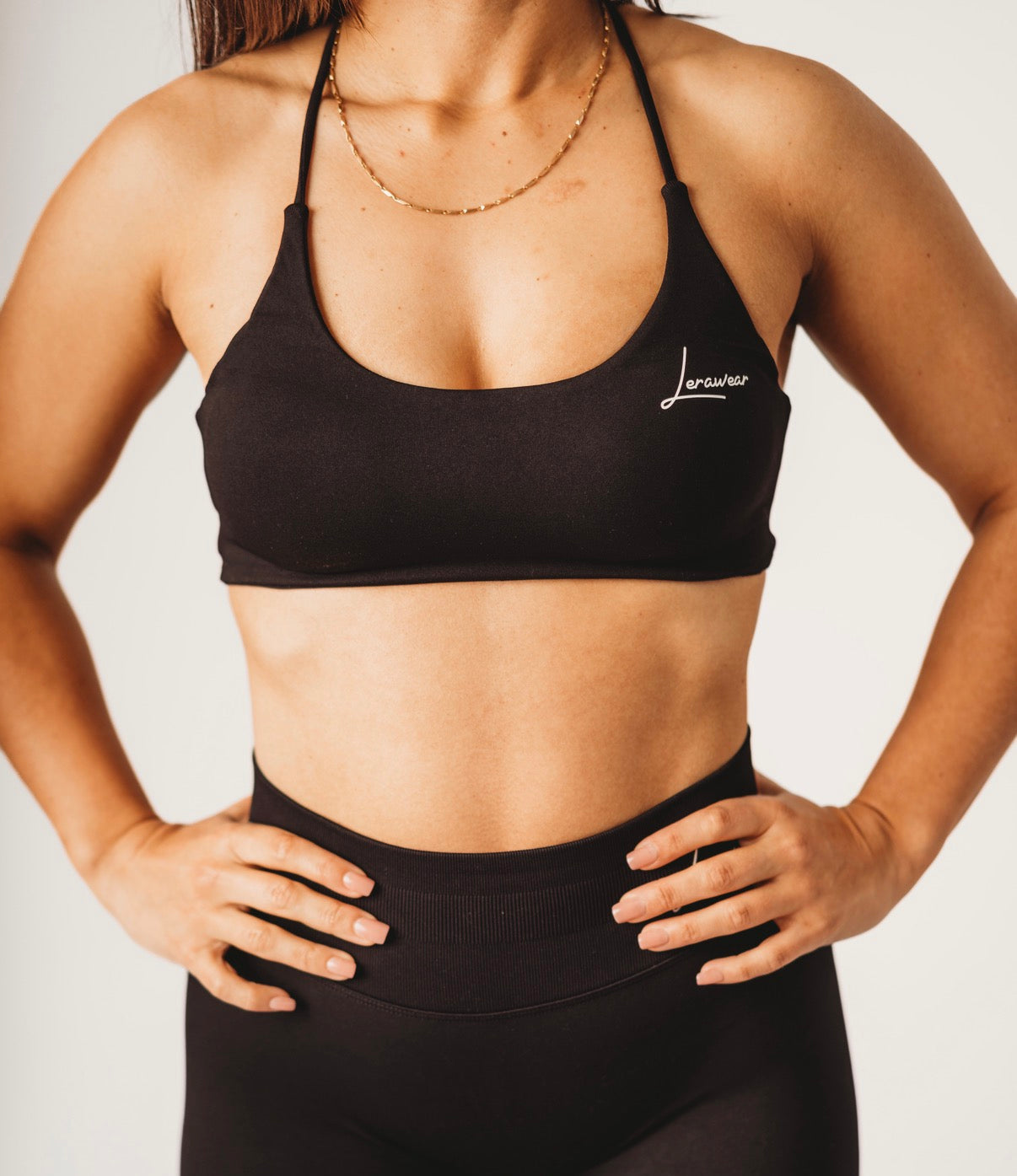 Elevate Twist Bra Midnight Black