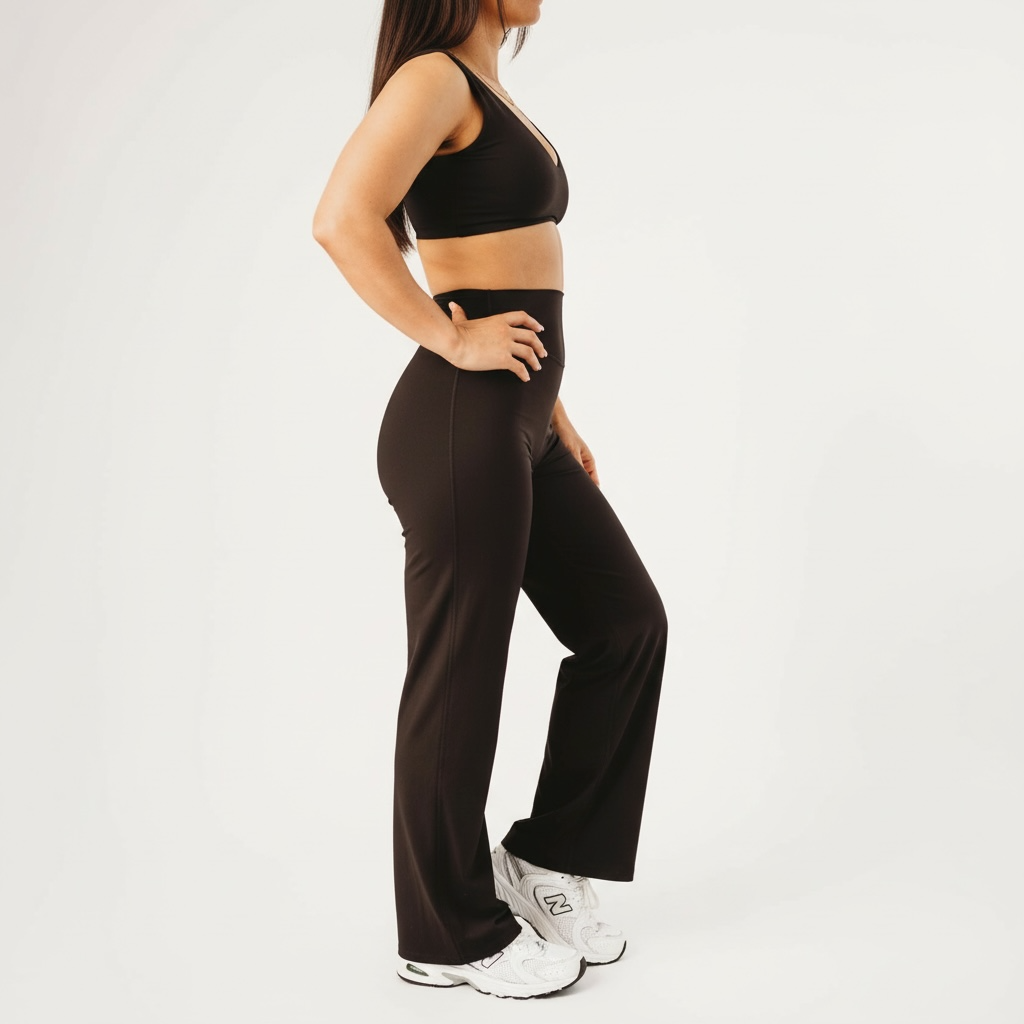 LuxMotion Straight Leg Bottoms Black